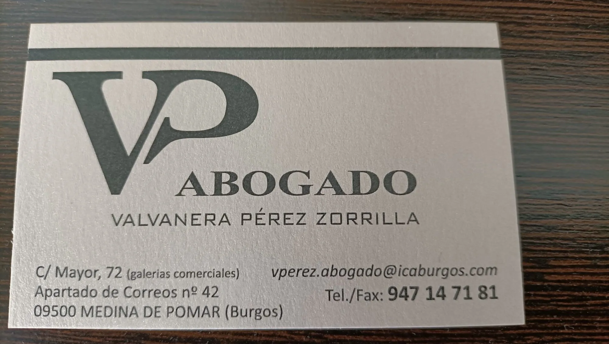 ABOGADO Valvanera Pérez Zorrilla