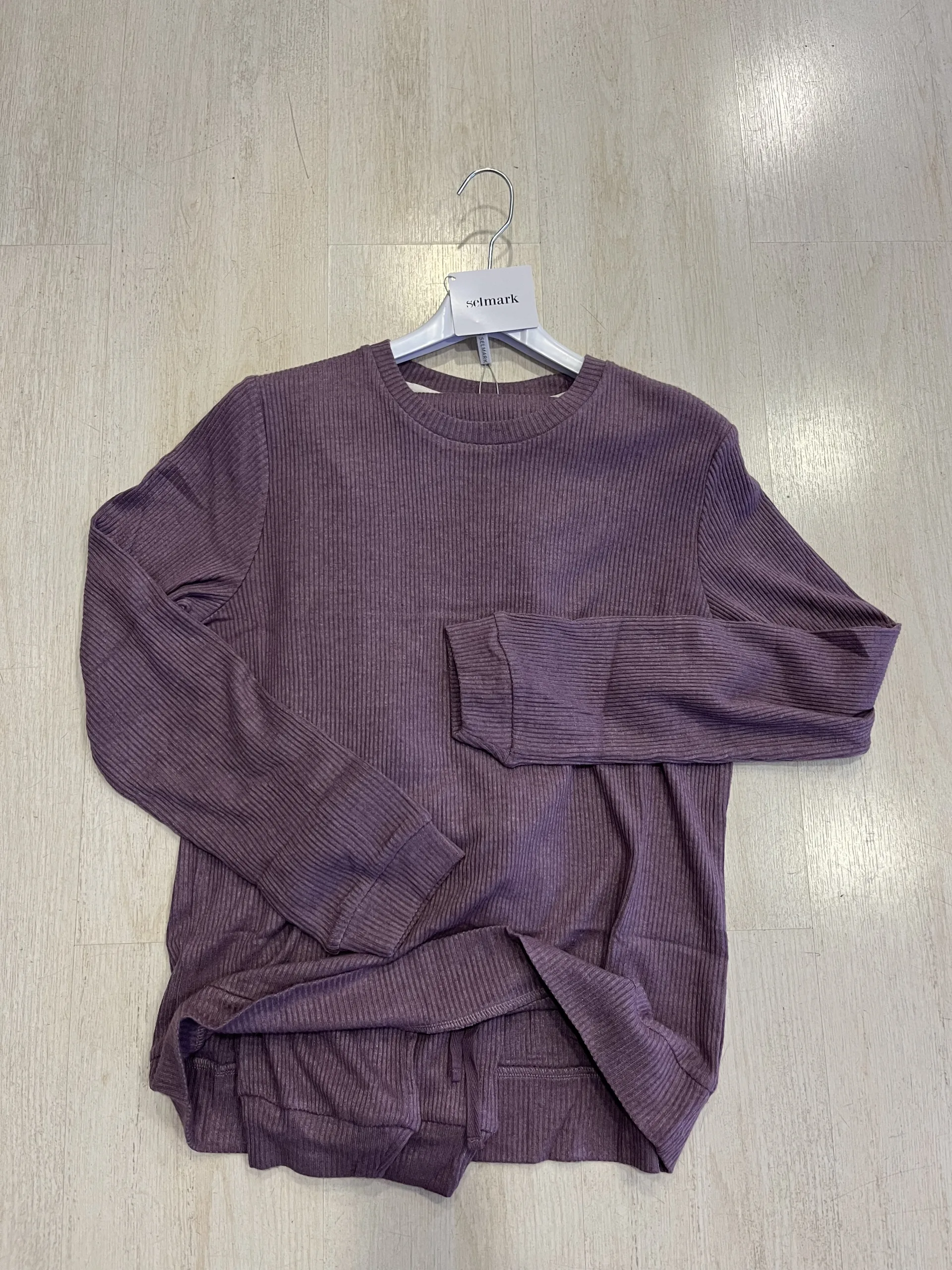 Pijama homewear de señora marca Selmark con puños en pantalon y chaqueta