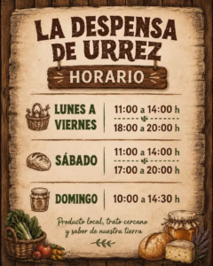 La Despensa de Urrez - Horario